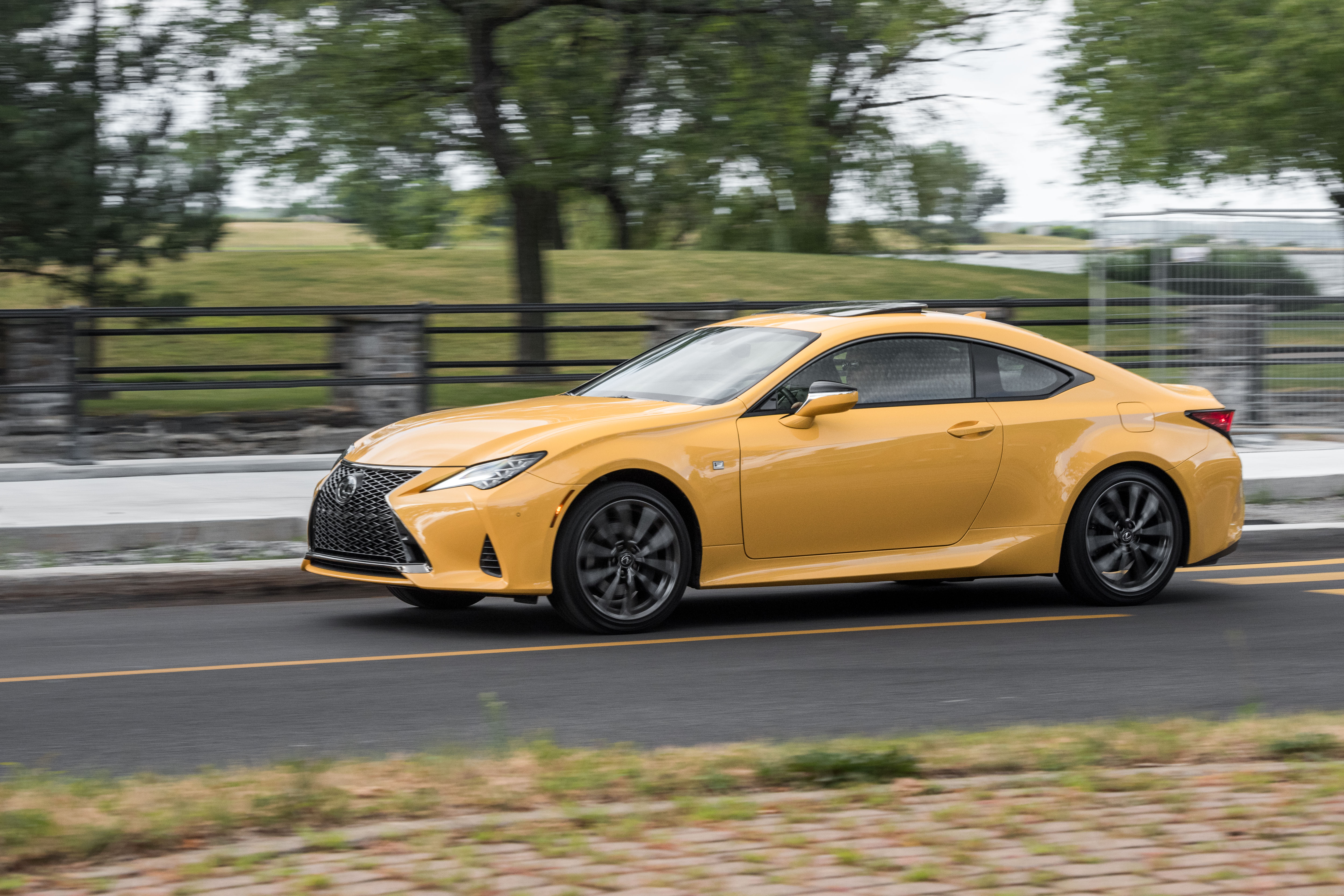 2019 Lexus RC 350 F Sport Driving Front Driving Shot ...